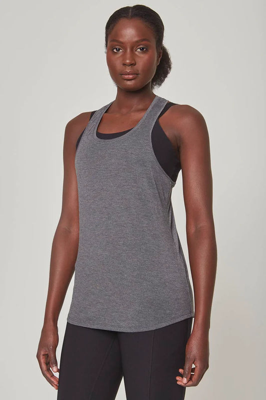 MPG Dynamic Racerback Tank Top Htr Charcoal