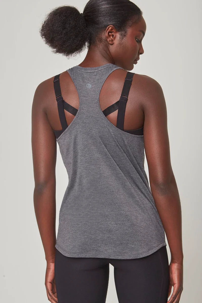 MPG Dynamic Racerback Tank Top Htr Charcoal