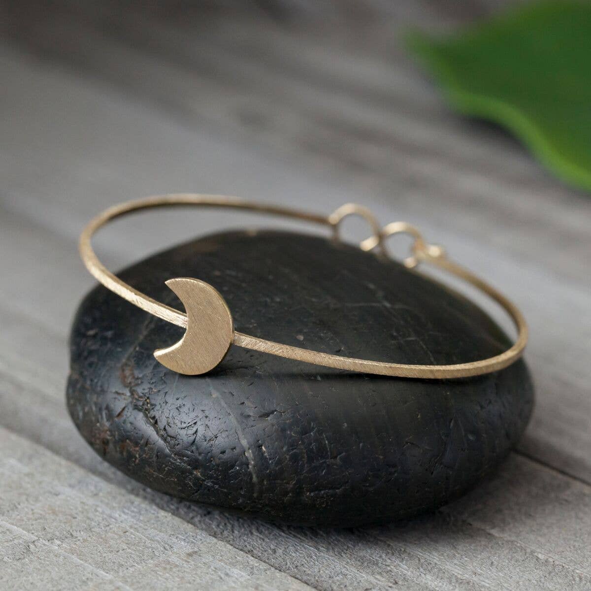 BA Brass Crescent Moon Bracelet