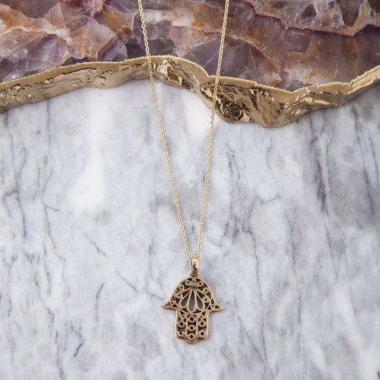 BA Hamsa Necklace