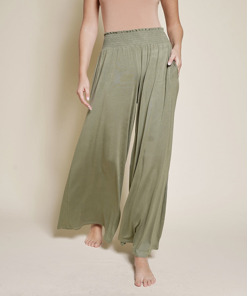 SK BAMBOO MAXI PALAZZO Olive