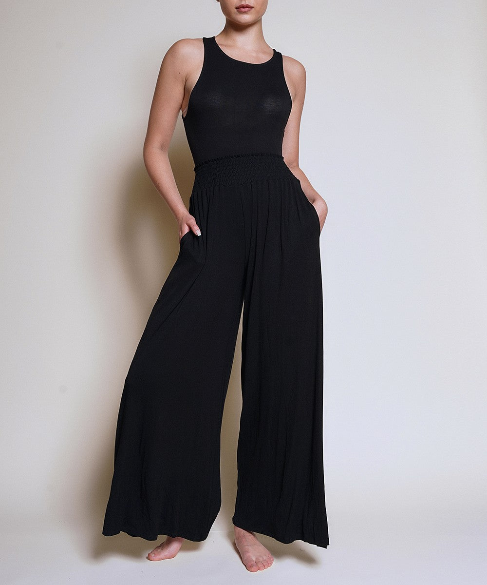 SK BAMBOO MAXI PALAZZO Black