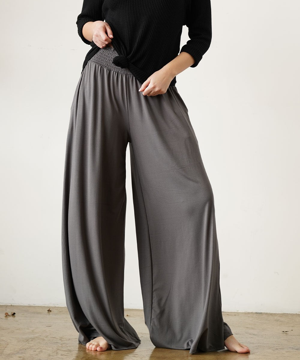 SK BAMBOO MAXI PALAZZO Dull Grey