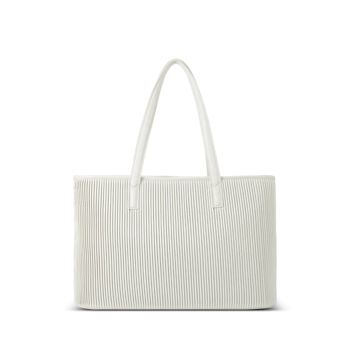 PM SADIE TOTE COCONUTCREAM PLEATED