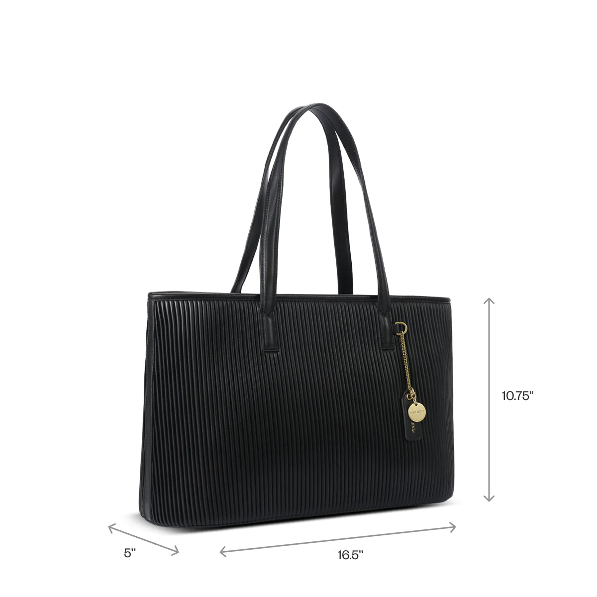 PM SADIE TOTE COCONUTCREAM PLEATED