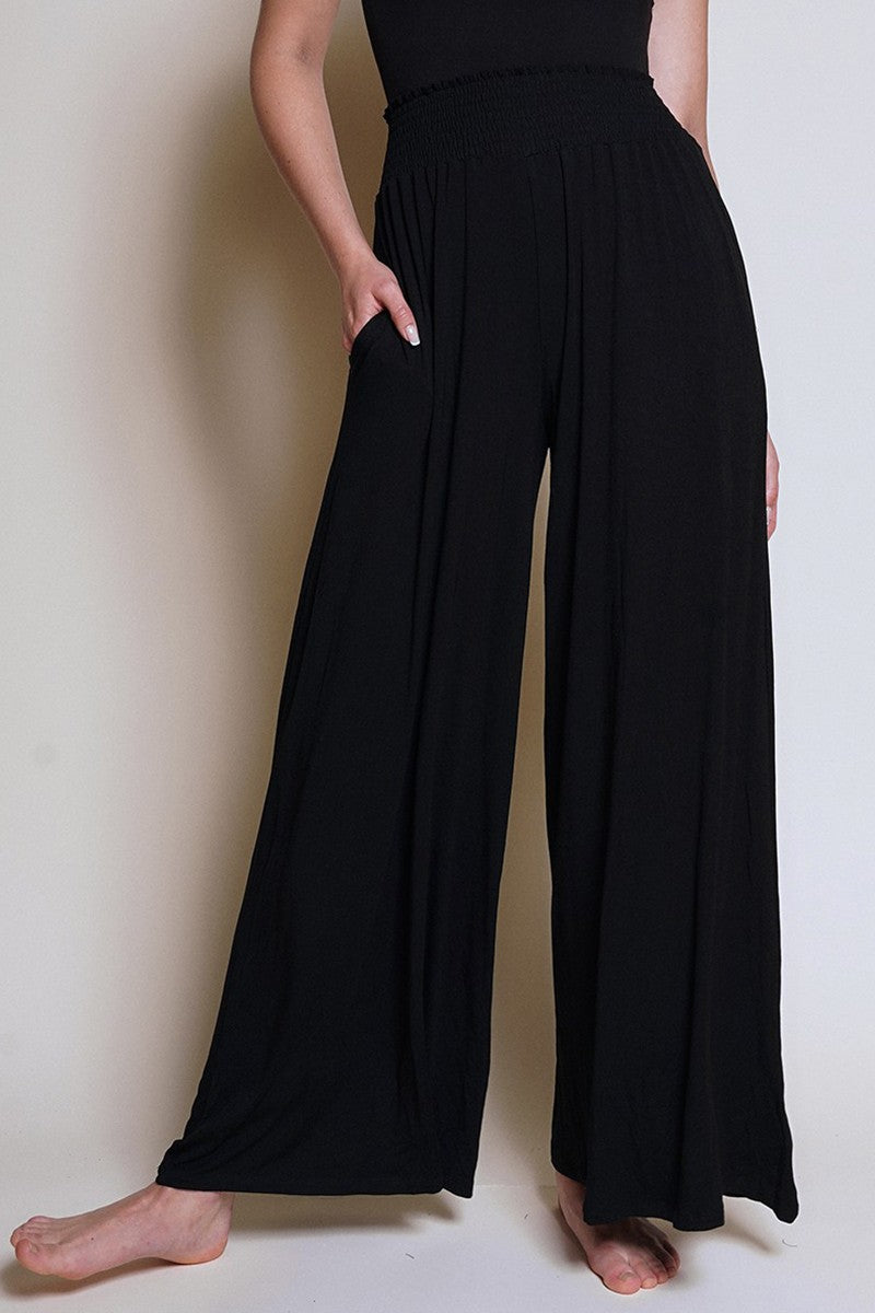 SK BAMBOO MAXI PALAZZO Black