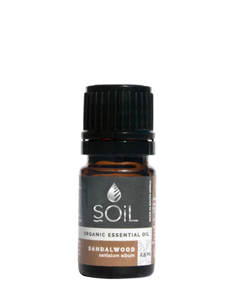 SOiL Organic Sandalwood Oil - 2.5ml (In 5ml bottles)