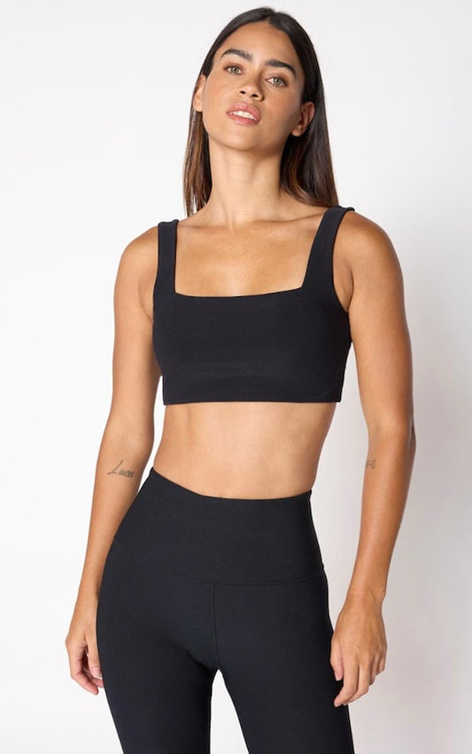 MPG Explore Square Neck Light Support Bra Black