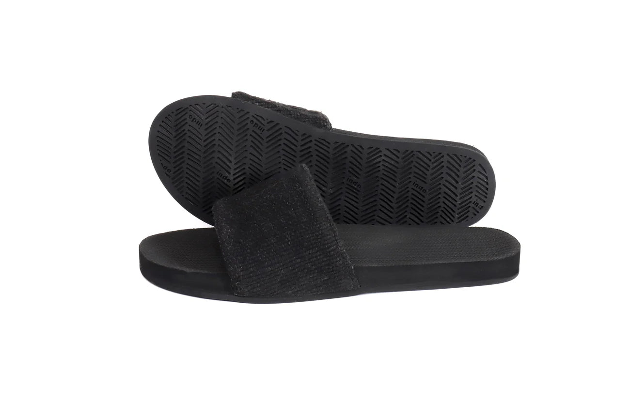 IND Women's Slide Recycled Pable Straps - Ketapang/Black