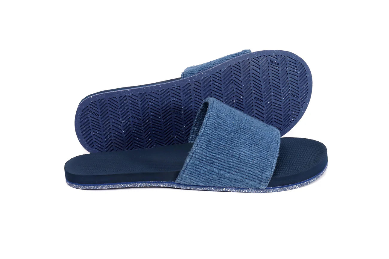 IND Men’s Slide Recycled Pable Straps - Indigo/Shore