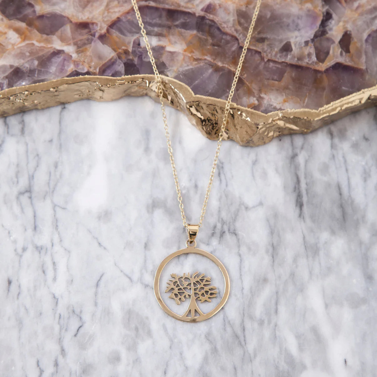 BA Brass Tree Of Life Necklace