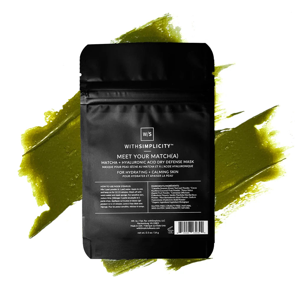 WS Meet your Match(a) |Matcha + Hyaluronic Acid Dry Defense Mask