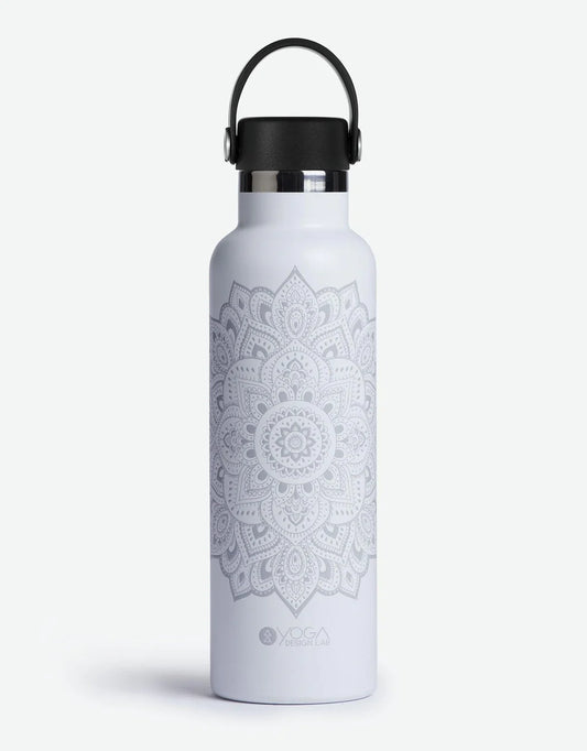 YDL Water Bottle Mandala White